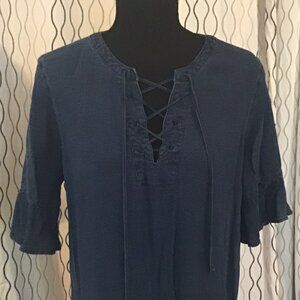 Cute denim mini dress